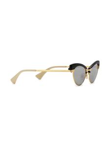 Gucci Eyewear Zonnebril met ovaal montuur - Goud