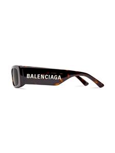 Balenciaga Eyewear Zonnebril met rechthoekig montuur - Bruin