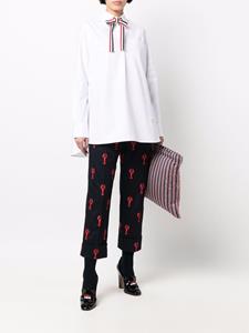 Thom Browne Blouson shirt met vlinderstrik - Wit
