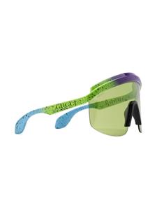 Gucci Eyewear Zonnebril met masker montuur - Groen