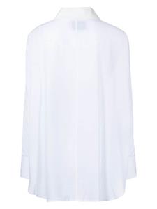 GOODIOUS Semi-doorzichtige blouse - Wit