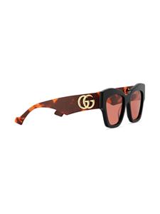 Gucci Eyewear Zonnebril met cat-eye montuur - Zwart