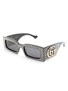 Gucci Eyewear Zonnebril met logoplakkaat - Zwart