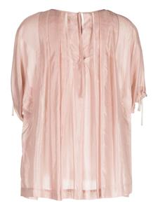 Shanshan Ruan Geplooide blouse - Roze