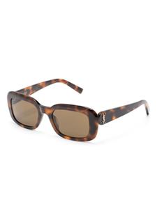 Saint Laurent Eyewear M130 zonnebril met schildpadschild design - Bruin