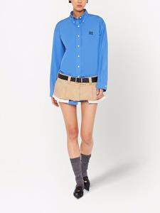 Miu Miu Oversized blouse - Blauw