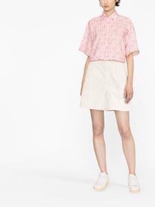 Moncler Blouse met logoprint - Roze