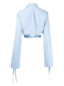 Monse Cropped blouse - Blauw