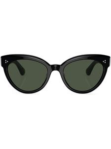 Oliver Peoples Roella zonnebril met kattenoog montuur - Zwart