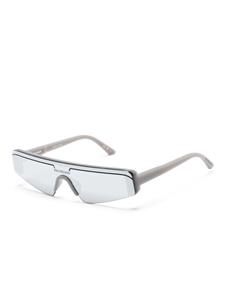 Balenciaga Eyewear Ski zonnebril met rechthoekig montuur - Grijs