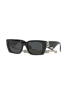 Burberry Eyewear Poppy zonnebril met rechthoekig montuur - Zwart