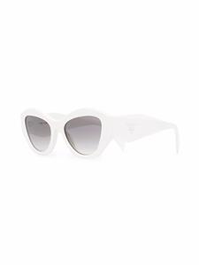 Prada Eyewear Symbole zonnebril met geometrisch montuur - Wit