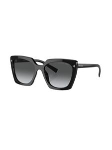 Prada Eyewear Bril met rechthoekig montuur - Zwart