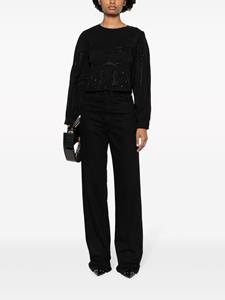 IRO Cropped blouse - Zwart