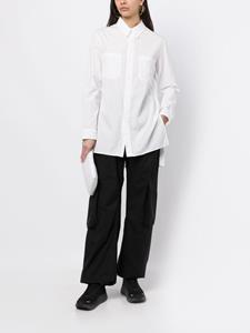 Yohji Yamamoto Semi-doorzichtige blouse - Wit
