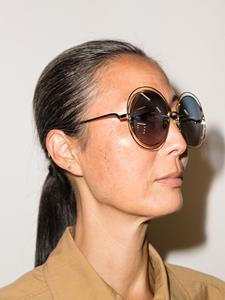 Chloé Eyewear Carlina zonnebril met rond montuur - Goud