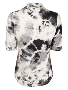 Majestic Filatures T-shirt met tie-dye print - Beige