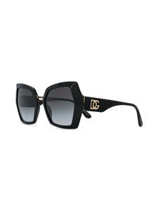 Dolce & Gabbana Eyewear DG zonnebril met monogram - Zwart