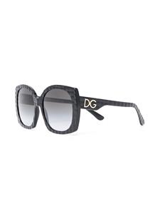 Dolce & Gabbana Eyewear Zonnebril met vierkant montuur - Zwart