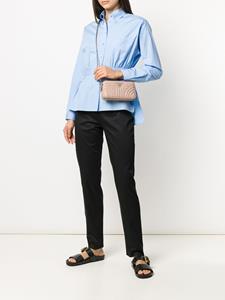 Prada Shirt met peplum taille - Blauw