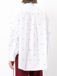 PushBUTTON Asymmetrische blouse - Wit