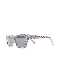 Saint Laurent Eyewear Mica zonnebril met cat-eye montuur - Blauw