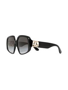 Dolce & Gabbana Eyewear Zonnebril met oversized montuur - Zwart