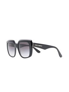 Dolce & Gabbana Eyewear Zonnebril met vierkant montuur - Zwart