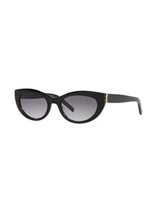 Saint Laurent Eyewear SL M115 zonnebril met rond montuur - Zwart