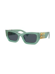 Miu Miu Eyewear Glimpse zonnebril met rechthoekig montuur - Groen