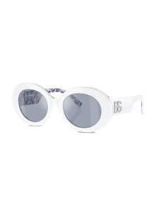 Dolce & Gabbana Eyewear Zonnebril met rond montuur - Wit
