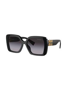 Miu Miu Eyewear Glimpse zonnebril met vierkant montuur - Zwart