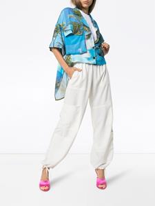 Natasha Zinko Shirt met Hawaiiaanse print - Blauw