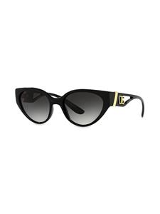 Dolce & Gabbana Eyewear Zonnebril met ovaal montuur - Zwart