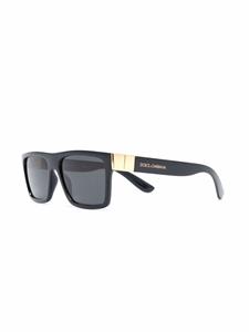 Dolce & Gabbana Eyewear Zonnebril met logoprint - Zwart