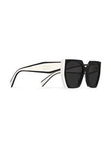 Prada Eyewear Zonnebril met zeshoekig montuur - Zwart