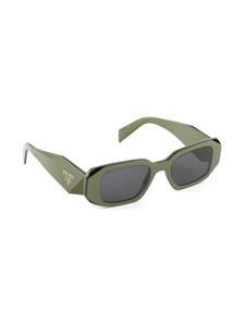 Prada Eyewear Symbole zonnebril met rechthoekig montuur - Groen