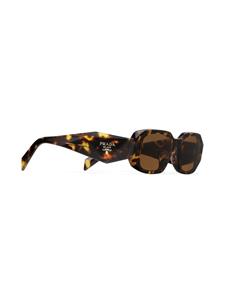 Prada Eyewear Symbole zonnebril met rechthoekig montuur - Bruin