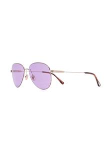 TOM FORD Eyewear Zonnebril met rond montuur - Goud