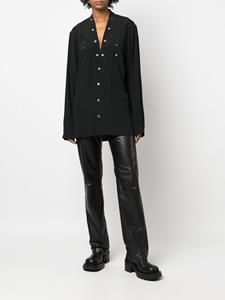 Rick Owens Oversized blouse - Zwart
