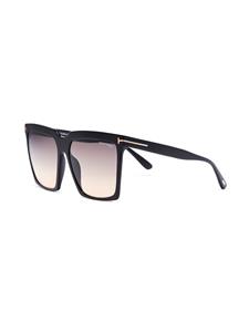 TOM FORD Eyewear Sabrina zonnebril met vierkant montuur - Zwart