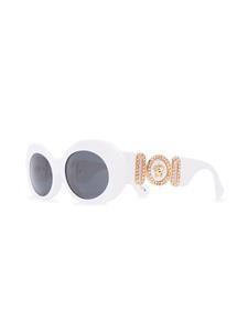 Versace Eyewear Medusa zonnebril met ovaal montuur - Wit