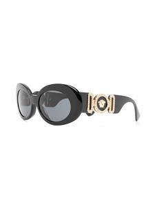 Versace Eyewear Zonnebril met ovaal montuur - Zwart