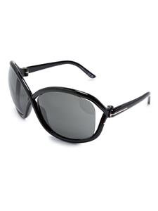 TOM FORD Eyewear Zonnebril met vlinder montuur - Zwart