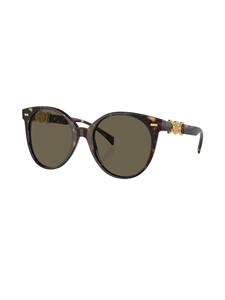 Versace Eyewear Zonnebril met rond montuur - Bruin