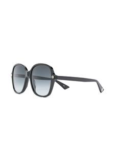 Gucci Eyewear oversized square frame sunglasses - Zwart