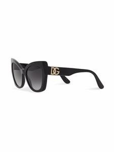 Dolce & Gabbana Eyewear DG Crossed zonnebril met logo - Zwart