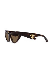 Dolce & Gabbana Eyewear DG Crossed zonnebril met cat-eye montuur - Bruin