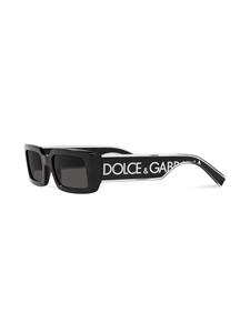 Dolce & Gabbana Eyewear Zonnebril met rechthoekig montuur - Zwart