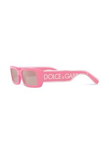Dolce & Gabbana Eyewear Zonnebril met rechthoekig montuur - Roze
